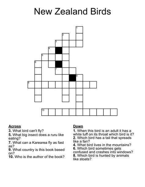 Enter a <strong>Crossword Clue</strong>. . New zealand flightless bird crossword clue